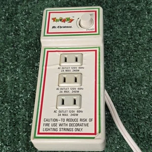 Vintage Mr Christmas Twinky Model 131 Makes Lights Twinkle 3 Plugs 1981 - Picture 1 of 6