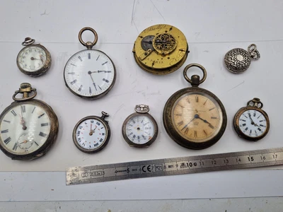 Horlogerie lot montre à gousset au coq ancienne Bailly Paris - Photo 1/4