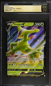 CGC 10 PRISTINE Virizon Jumbo SWSH295 Black Star Promo Pokemon Karte POP 1 psa - Bild 1 von 3