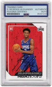 Shai Gilgeous Alexander Signed Clippers 2018-19 Panini NBA Hoops RC #262 (PSA) - Picture 1 of 2
