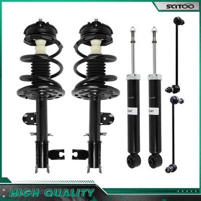 Front Struts Rear Shocks Sway Bar Kit For Nissan Pathfinder INFINITI JX35 QX60 - Image 1 of 4