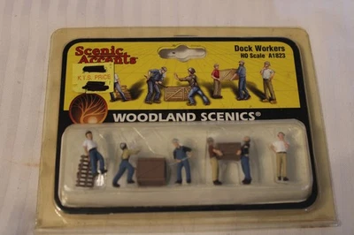 HO Scale Woodland Scenics, Dock Workers, #A1823  BNOS - Image 1 of 3