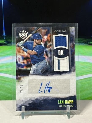 Panini Diamond Kings Patch 2018 automático plateado #MS-IH Ian Happ #/99 Cubs RC SP JA Foto 1 de 2