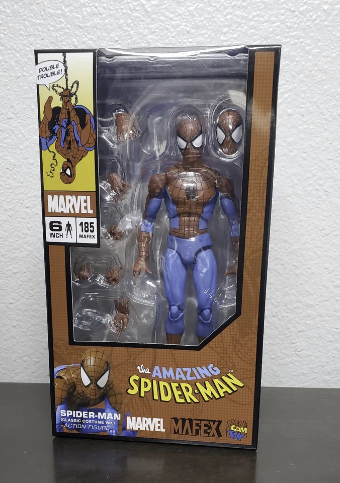 MAFEX genuíno nº 185 Spider-Man (versão clássica em quadrinhos)  VENDEDOR DOS EUA - Imagem 1 de 1