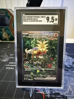 Gouging Fire ex 204/162 Sv05: Temporal Forces Holo SGC 9.5 - Image 1 of 2