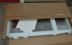 Estuche (20) Protector Estornudos Escritorio Estudiantil 23" Alto Plástico Corrugado - Imagen 1 de 3