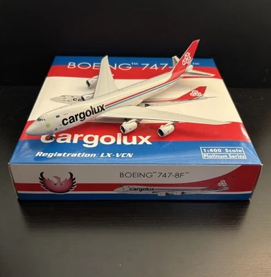 Phoenix Model 1:400 Cargolux Boeing 747-8F LX-VCN 11606 Scale Diecast Airplane - Image 1 of 4