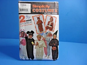 Simplicity COSTUMES Sewing Pattern 7984 Size 1-4 Toddler 2 Hour Express Uncut - Picture 1 of 6