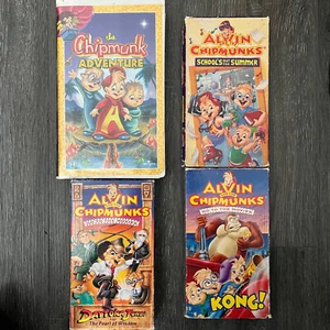 Alvin And The Chipmunks VHS Lot of 4  [Adventure, School's Out, Daytona, Kong!] - Bild 1 von 13