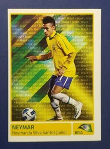 Neymar Jr. #329 - Panini Copa America 2011 Rookie Sticker (RC)
