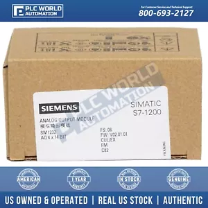 Siemens 6ES7232-4HD32-0XB0 S7-1200 SM1232 Analog Output Module, New Sealed - Picture 1 of 7