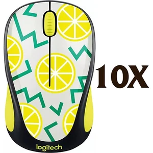 10X Logitech Play Collection M325C Wireless Optical Mouse - Lemon - Picture 1 of 5