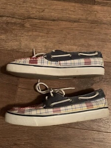 Damen-Bootsschuhe Sperry Größe 6 kariert Canvas - Bild 1 von 12