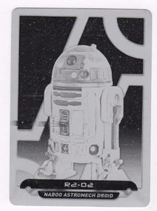 2017 Star Wars Galactic Files Reborn printing plate TPM-7 R2-D2 - Picture 1 of 1
