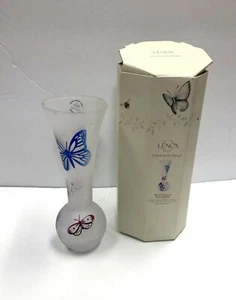 Jarrón Lenox esmerilado Butterfly Meadow 8” nuevo en caja abierta 818138 - Imagen 1 de 12