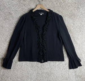 St John Abendjacke Damen 14 Santana Strick Rüschen Bindebündchen - Bild 1 von 8