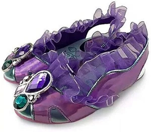 GIRLS SIZE 11-12 PRINCESS ARIEL COSTUME SHOES  LITTLE MERMAID NWT DISNEY STORE  - Picture 1 of 1