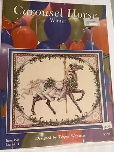 Just Cross Stitch Carousel Horse Winter chart by Teresa Wentzler #98 - Picture 1 of 1