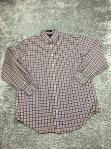 Daniel Cremieux Definitive Button Up Shirt Mens Size Large Brown Blue Classic - Picture 1 of 11