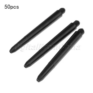 Black Nylon Dart Shafts Darts Stems 48mm 2BA Screw Thread 50 Pcs Useful Supplies - Picture 1 of 1