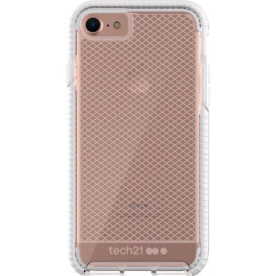 tech21 Evo Check Case for iPhone 7 / 8 / SE (2020 & 2022) - Clear / White - Image 1 of 3