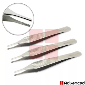 3pcs Surgical Adson Brown Tweezers Pinzas de tejido Micro Disecing Thumb Tailers - Imagen 1 de 1
