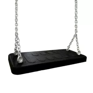 Schaukelsitz Gummi mit Kette Schaukel Spielturm Schaukelbrett Schaukeln - Bild 1 von 5