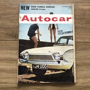 The AUTOCAR Magazine 4 OCT 1963 - Ford Consul Corsair Cover - See Pics