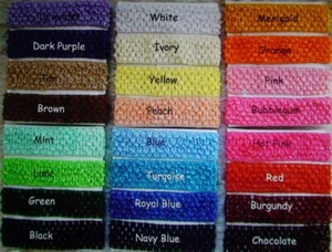 1,5" gehäkeltes Stirnband - 22 Farben - Bild 1 von 6