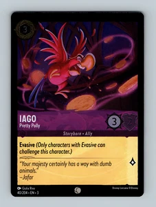 Disney Lorcana: Into The Inklands - Iago - Pretty Polly - 40/204 (Cold Foil) - Imagen 1 de 2
