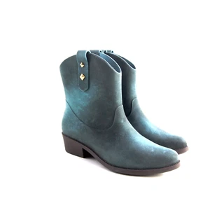 Melissa Rain Boots Wellington Studded Blue Jelly Rubber Womens US 7 EU 38 - Picture 1 of 11