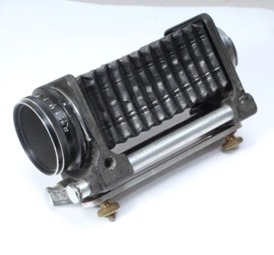 EXAKTA EXTENAR 50MM F/2.8 MACRO LENS WITH BELLOWSCOPE MACRO BELLOWS - Image 1 of 4