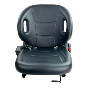 E-53710-30510-71 DirectFit™ Black Vinyl Non-Suspension Seat for Toyota Forklift - Picture 1 of 10