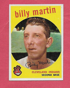 1959 Topps # 295 Billy Martin - EXMT+ - Indians