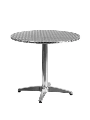 Mesa de bistró redonda Flash Furniture aluminio 31,5" Foto 1 de 4