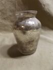 Vintage Antique Miniature Mercury Glass Vase W Losses To Mercury But Glass Good