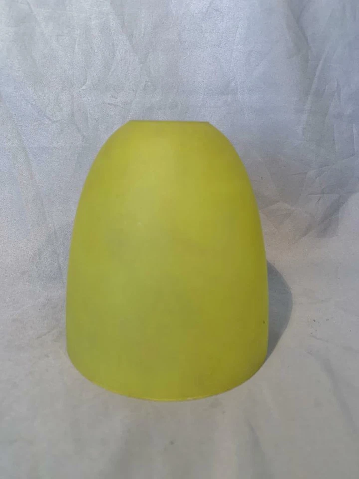 Yellow Art Deco Glass Light Shade Chandelier NIce - Image 1 of 1