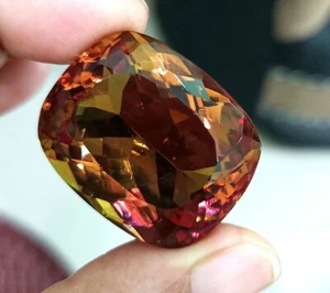 Natural Zultanite Color Changing Cushion Cut Certified Loose Gemstone 92.85 Ct - Picture 1 of 9