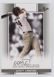 2019 Leaf Perfect Game National Showcase Wyatt Langford #156