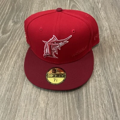 New Era Miami Marlins Big League Chew Hat 59FIFTY Men’s Size: 7 3/8 Strawberry - Image 1 of 4