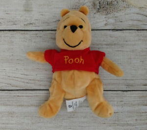 Disney's 8" Winnie The Pooh Stuffed Bean Bag Animal Doll Soft Plush Cute Lovey