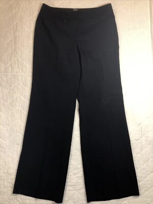 Pantalones Body by Victoria para mujer 10 altos azul marino The Marissa calce pierna ancha carrera Foto 1 de 4