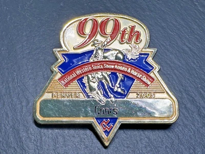 99th National Western Stock Show 2005 Rodeo Caballos Coors Cerveza Pin Insignia G479 Foto 1 de 4