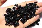 100 Pcs Black Spinel Drill Gemstone Minerals Rough Loose Raw For Jewelry Making