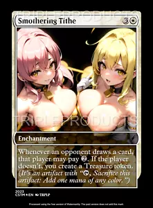 Smothering Tithe - High Quality Altered Art Anime waifu lewd Custom Cards - Picture 1 of 2