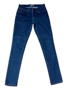 Eileen Fisher Blue Jeans 84% Organic Cotton Skinny Ankle Stretch Denim Size 2 - Picture 1 of 8