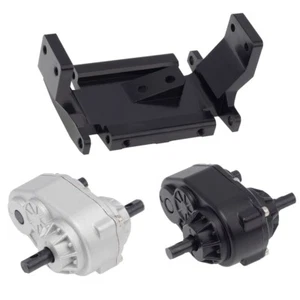 Metal Gearbox Transfer Case Mount Holder Set for 1/10 RC Crawler Axial SCX10 D90 - Imagen 1 de 14
