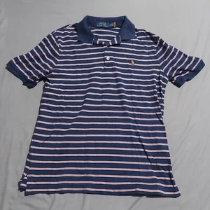 Ralph Lauren POLOSHIRT Herren Größe Small blau klassische Passform gestreift - Bild 1 von 7