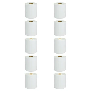 Etiqueta de envío 10 rollos 4"x140' RDS01U2 RD-S01U2 para Brother TD-4100N 102mmx42.8m - Imagen 1 de 21