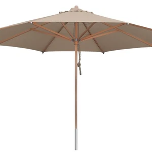 anndora Sonnenschirm 4 m rund Holzschirm Buche 400 cm FSC zertifiziert B-Ware - Bild 1 von 12